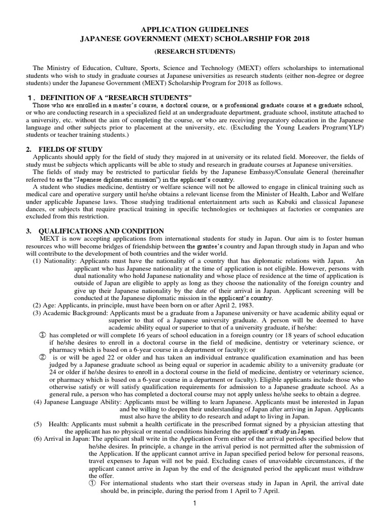 Application Guidelines Becas 2018 | PDF | Graduate School ...