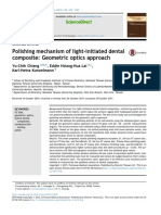 Polishing Mechanism of Light-Initiated Dental Composite: Geometric Optics Approach