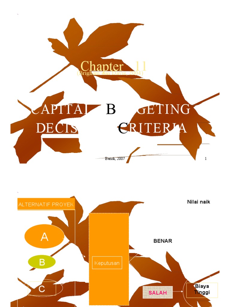 11 Cap Budgeting | PDF | Pengelolaan Keuangan & Uang