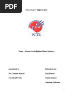 Download project on indian Music Industry by truerids SN35351725 doc pdf