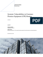 Systemic Vulnerabilities in Customer-Premises Equipment (CPE) Routers