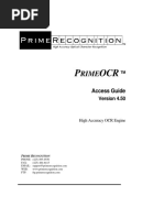 PrimeOCR Manual