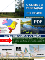 Clima e Vegetação Do Brasil