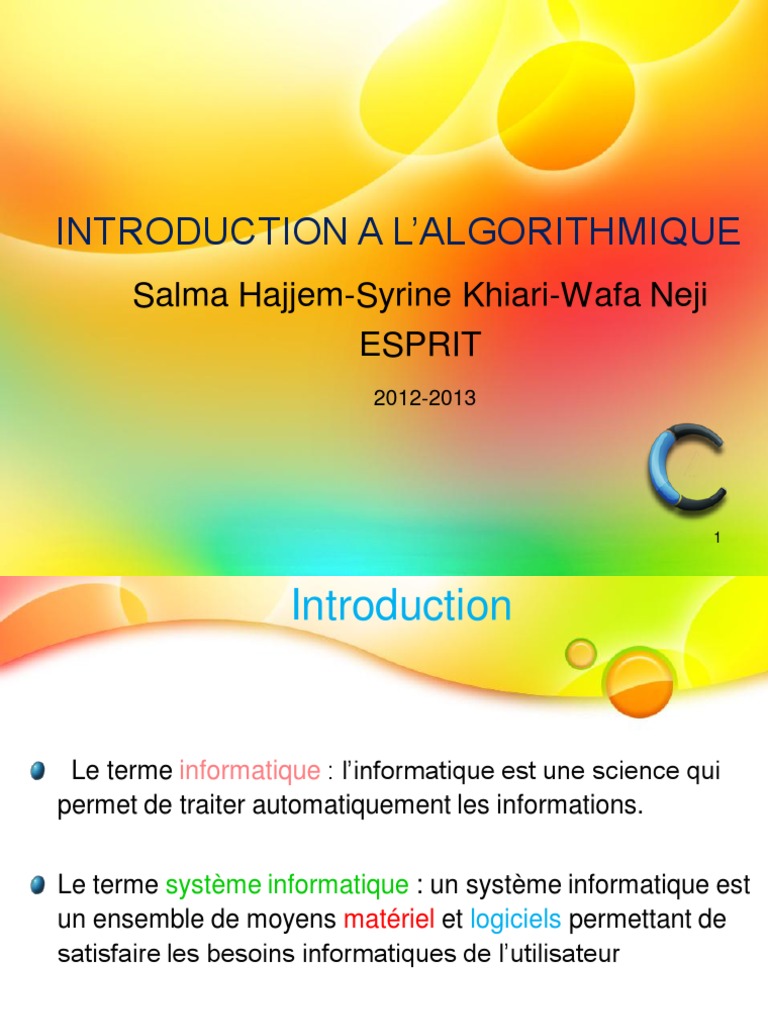 Introduction à l'algorithmique | PDF