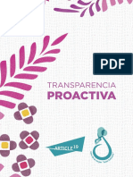 Transparencia Proactiva: Informe de ARTICLE 19 y Casa de La Mujer Ixim Antsetic (CAM)