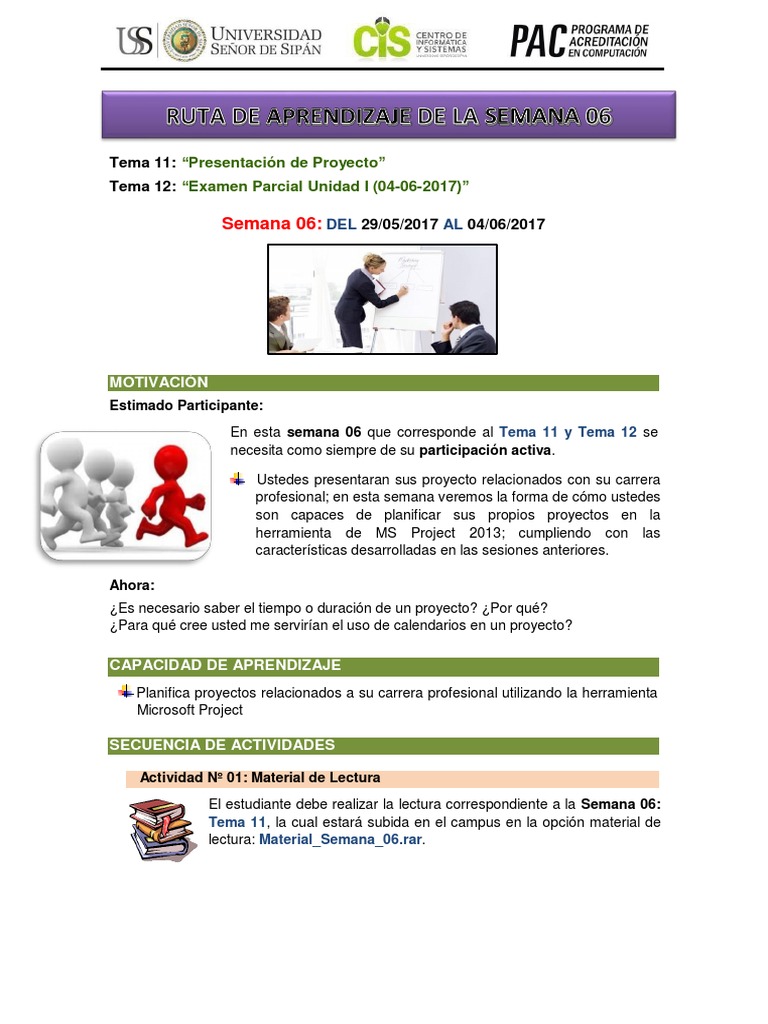 Ruta de Aprendizaje - Semana #06 | PDF | Prueba (evaluación) | Cognición
