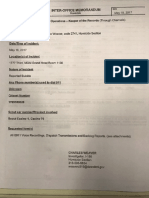 DPD Inter-Office memorandum Cornell death