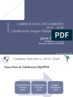 Sistema de Clasificacion a JJOO 2020