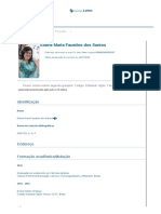 Currículo Do Sistema de Currículos Lattes (Elaine Maria Faustino Dos Santos) PDF