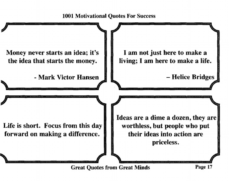 1001 Motivational Quotes For Success Great Quotes From Great Minds 18 PDF