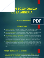 Vision Economica de La Mineria