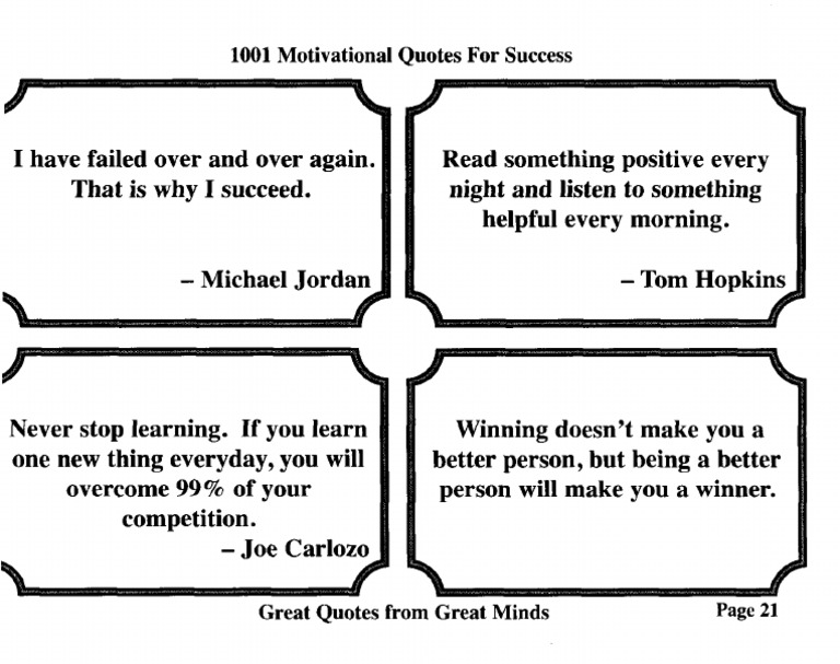 1001 Motivational Quotes For Success Great Quotes From Great Minds 22 PDF PDF