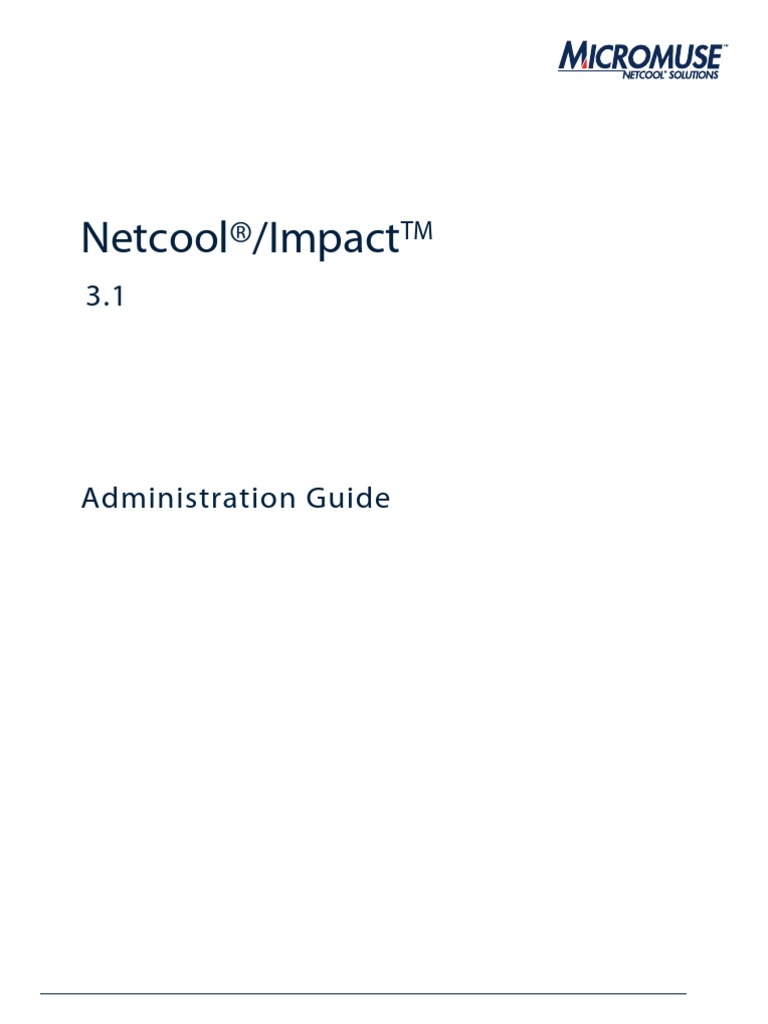Netcool®/Impact: Frontmatter - FM December 15, 2004 | PDF | Copyright ...