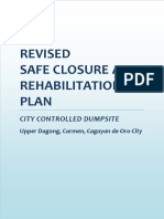 Safe Closure and Rehabilitation Plan of CDO City - Controlled Dumpsite