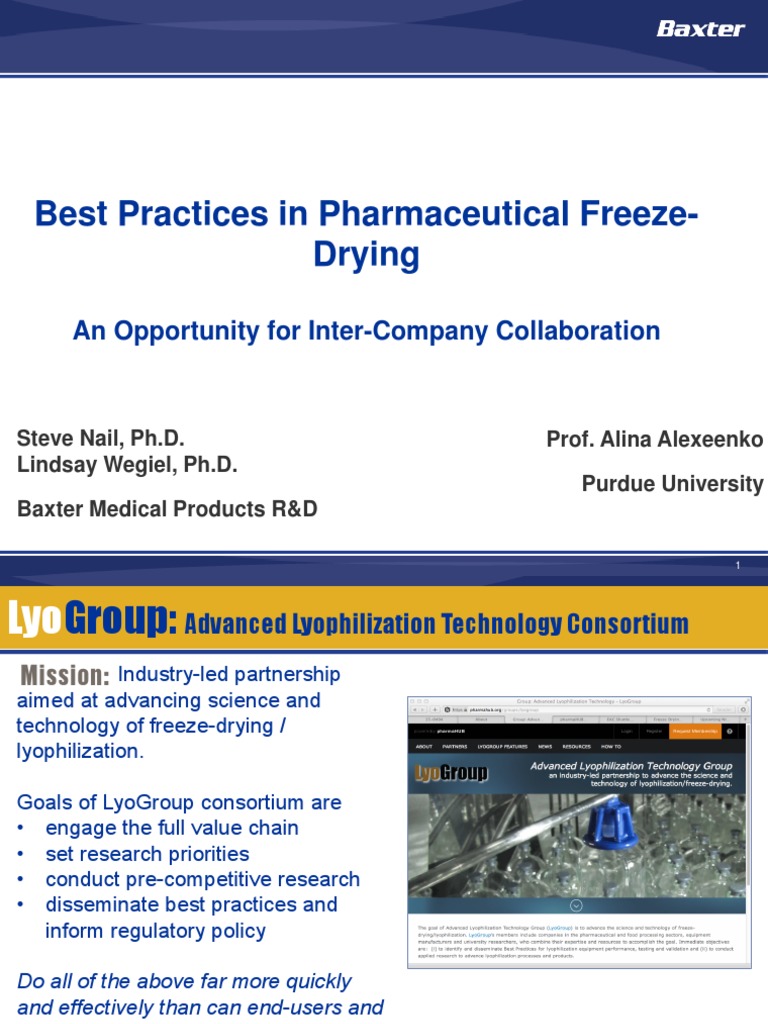 Best Practices in Pharmaceutical Freeze Drying Pressure Measurement