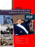 Economia Argentina: Gobierno de Alfonsin