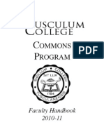 Commons Program Faculty Handbook 2010-2011