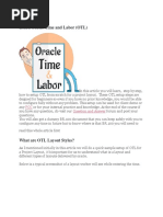 Learn Oracle Time and Labor