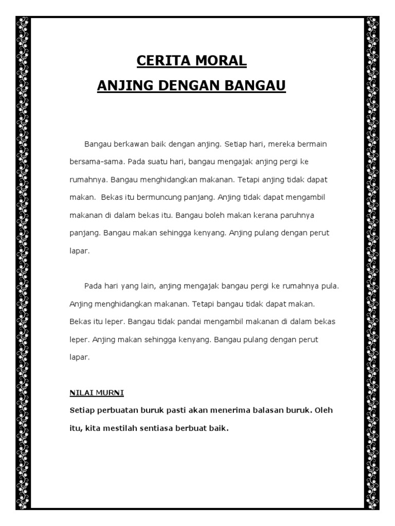 Cerita Moral Tahun 3 Pdf