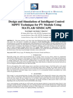 Design and Simulation of Intelligent Control MPPT Technique For PV Module Using MATLAB/ SIMSCAPE