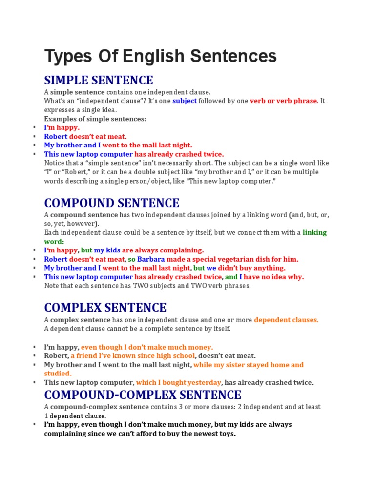 Sentences Pdf Sentence Linguistics Linguistic Typology