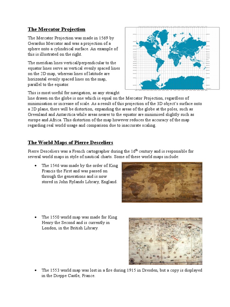 Mercator's Projections Infographics Visual Journalism
