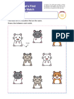 Let's Find A Match: Find Each Set of 2 Hamsters That Are The Same. Draw A Line Between Each Match