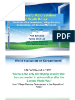 Succsesfull Reforestation in South Korea