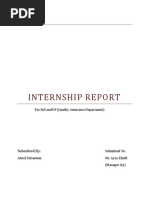 Internship Report by Adeel Tabassum