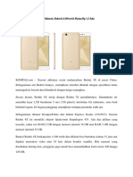 DESKRIPSI - Deskripsi Xiaomi Redmi 4X Resmi Meluncur