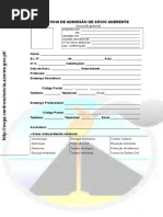 Ficha de Admissão 2 de Sócio Aderente