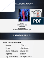 Spinal Cord Injury: Oleh: Renti Sulvia Niza 1508434440 Pembimbing: Dr. Agus Tri Joko Suseno, SP.S