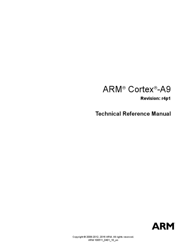 Arm Cortexa9 TRM 100511 0401 10 en Download Free PDF Arm
