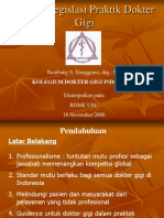 Bambang S. Trenggono, Drg. MS. - 15.00 - Sistem Legislasi Prkatik Dokter Gigi