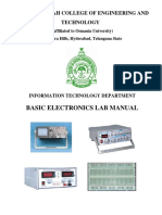 Basic Electronic Lab Manual Bit 231