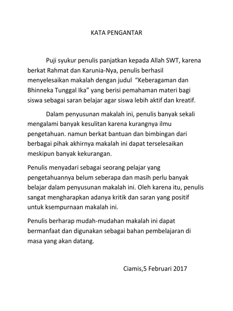 Makalah Ppkn Bhineka Tunggal Ika
