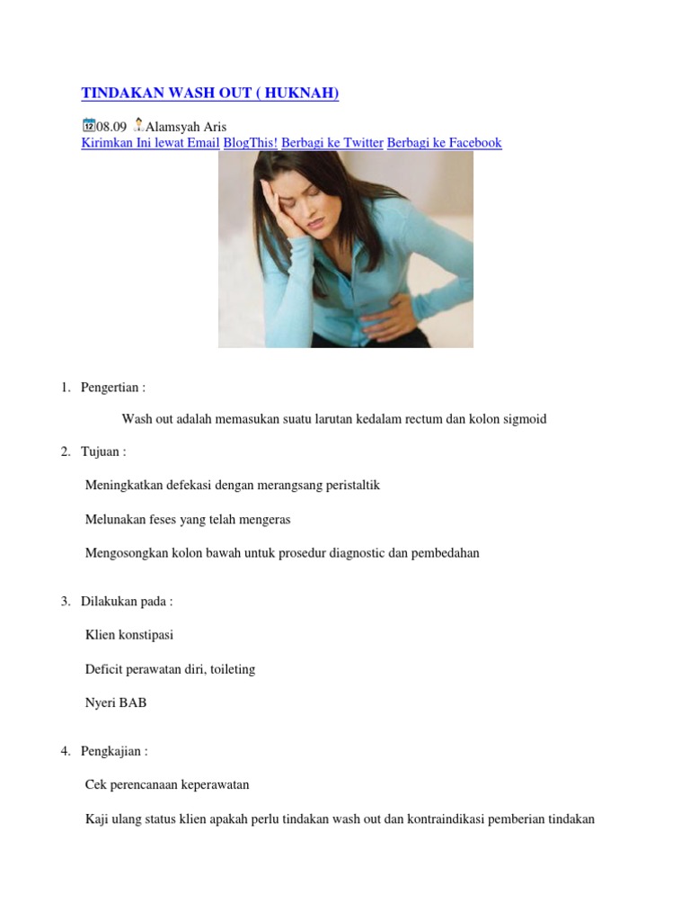 Tindakan Wash Out | PDF | Sains & Matematika