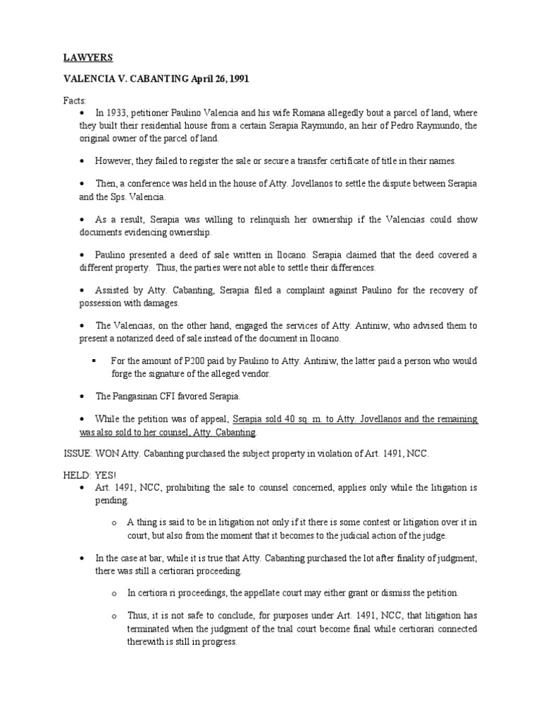 Sales Case Digest Part 2 Lawsuit Certiorari