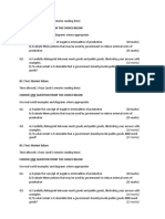 Market Failure Essay Questions - Set 2