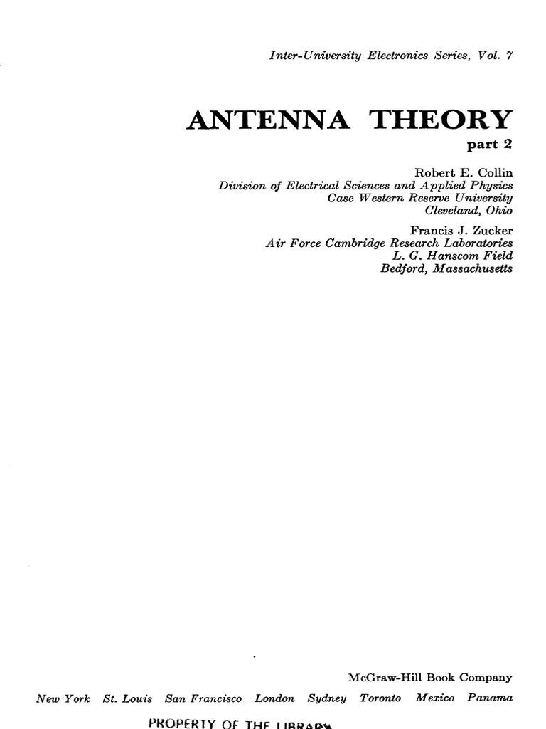Antenna Theory ２冊組 Book - 1969 Antenna Theory Part 2 | PDF