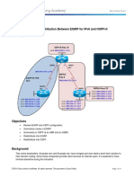 CCNPv7 ROUTE Lab4-3 Redistribution EIGRP For IPv6 and OSPFv3 Student