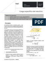 Determinación experimental de la carga específica del electrón