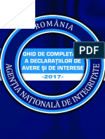 Ghid de Completare a Declaratiilor de Avere Si Interese - Editia Martie 2017