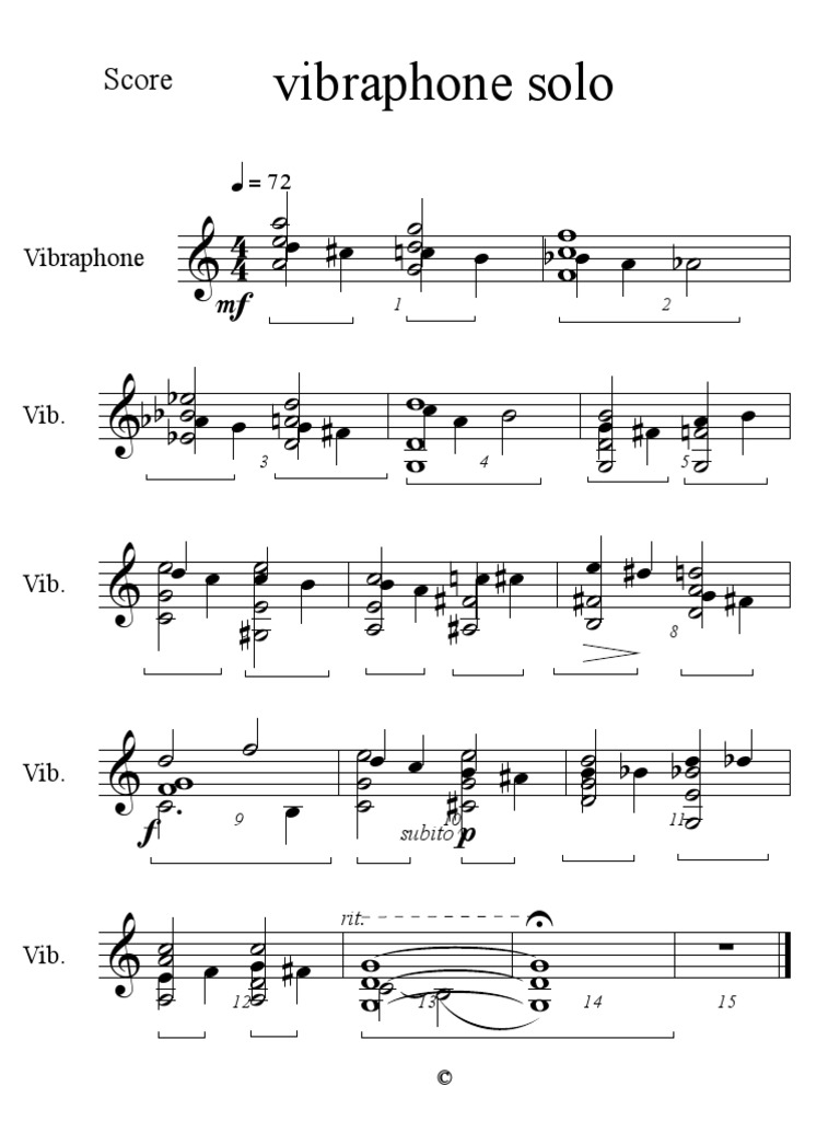 Vibraphone Solo | PDF
