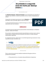 Relatório Especial - Alimentos e Vitaminas para a Saúde da Próstata