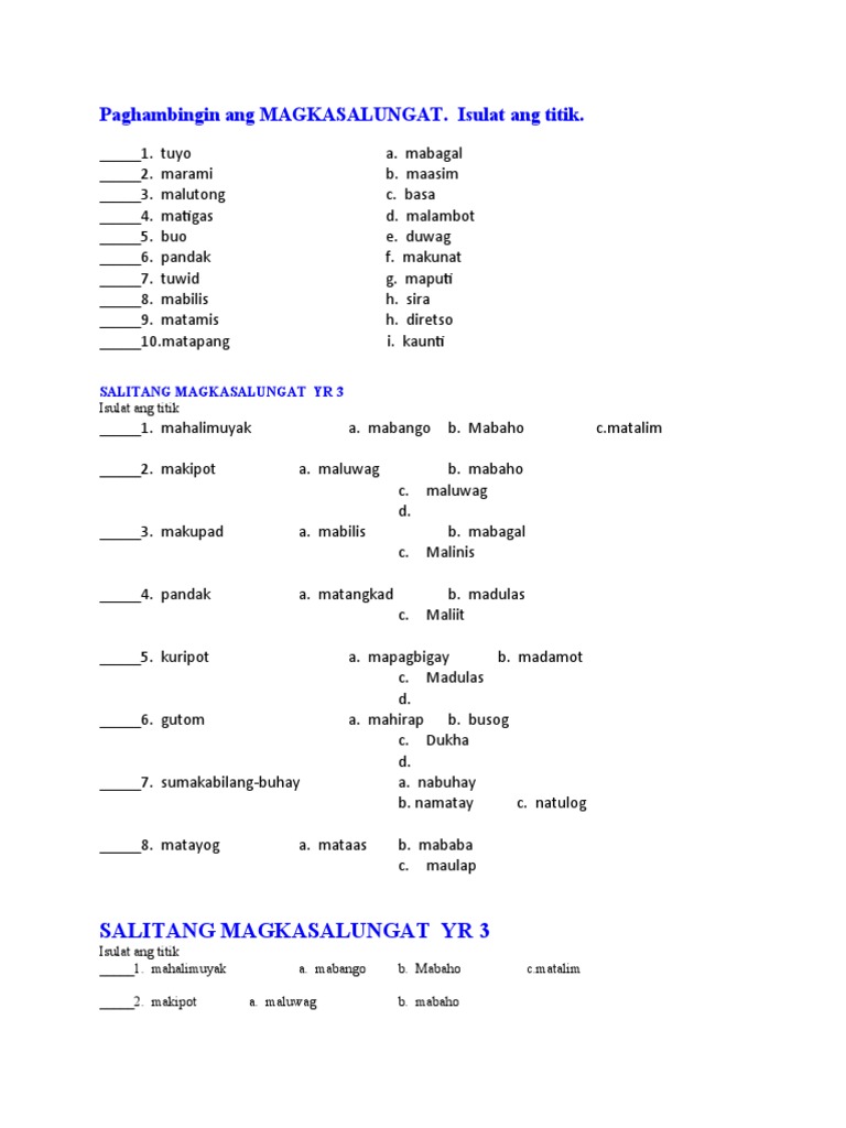 Magkasalungat Magkatugma