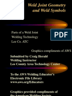 Weld Joint Geometry and Weld Symbols: Parts of A Weld Joint Welding Technology Lee Co. ATC