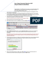 How To Scan A Paper Document Directly To PDF Using The Adobe Acrobat Menu PDF