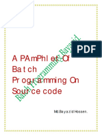 A Pamphlet of Batch Programming On Source Code: MD - Bayazid Hossen