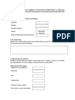 Formulario de Aplicación Diploma FRILA